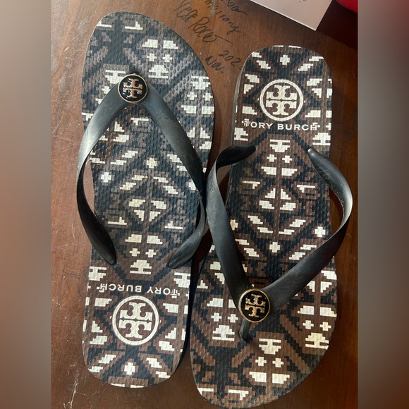 Tory Burch Shoes - Tory Burch Signature Logo Rubber Sandals